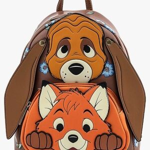 Loungefly Disney Fox and Hound Todd and Cooper Backpack